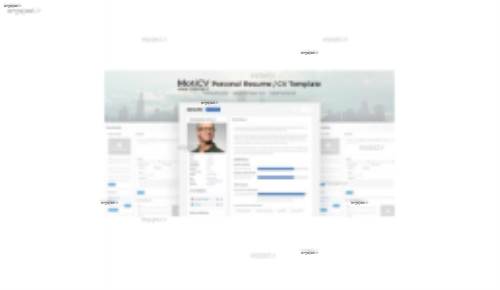 دانلود قالب HTML رزومه کاری و نمونه کار MotiCV
