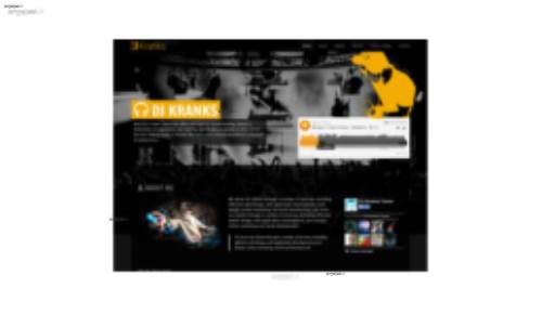 قالب وب سایت DJ Kranks 