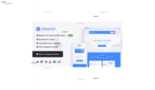 قالب HTML ایمیل و خبرنامه Material با قابلیت صفحه ساز آنلاین