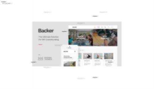 قالب جذب سرمایه گذاری Backer برای وردپرس