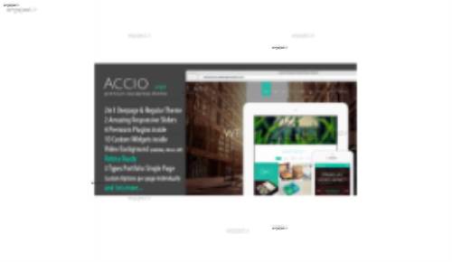 دانلود قالب تک صفحه ای Accio برای وردپرس