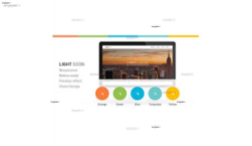 قالب HTML سایت در دست ساخت Light Soon