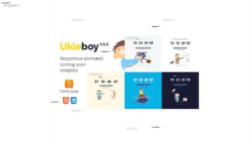 دانلود قالب HTML صفحه به زودی UkieBoy