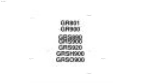 کتابچه ی راهنمای گیربکسهای gr801 gr900 grs890 grs900 grs920 grsh900 grso900