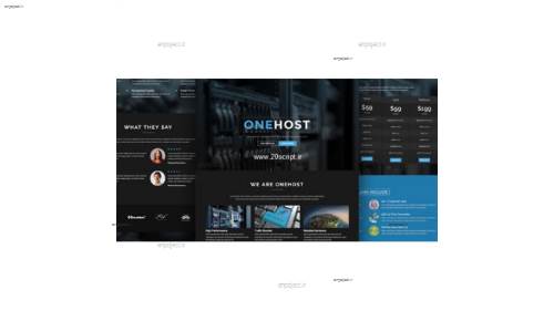 دانلود قالب هاستینگ Onehost نسخه وردپرس و WHMCS