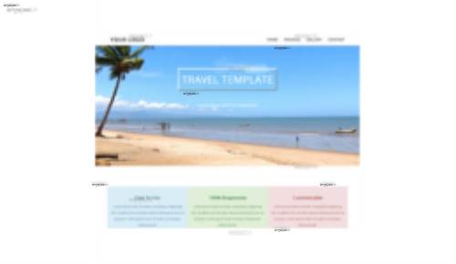 قالب وب سایت Travelic 
