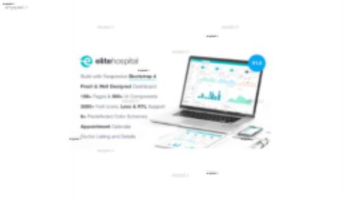 قالب HTML مدیریت وب سایت بیمارستان Elite Hospital