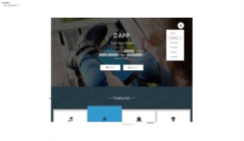 قالب وب سایت App 