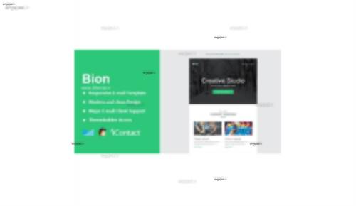 قالب HTML ایمیل و خبرنامه Bion با قابلیت صفحه ساز آنلاین