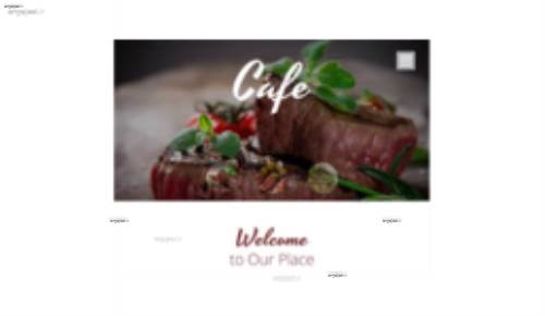 قالب وب سایت Cafe 